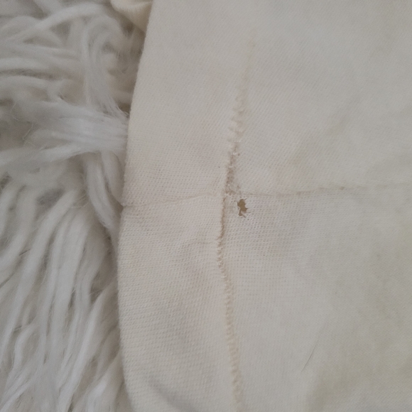 The Great's Boxy Crew in Cream with blue Wishweed Embroidery size 0 - Picture 9 of 12